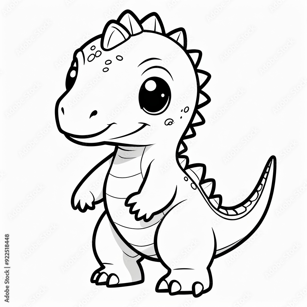 Cute Cartoon Dinosaur coloring book Cute Cartoon Dinosaur coloring book