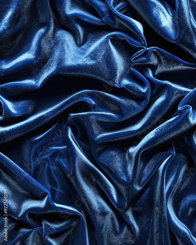 Luxurious velvet texture in deep blue, more clarity with clear light and sharp focus, high detailed photo