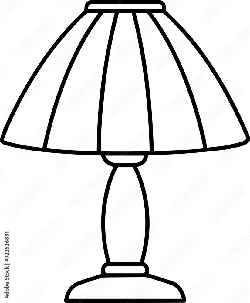 table lamp icon silhouette vector line art illustration table lamp icon silhouette vector line art illustration