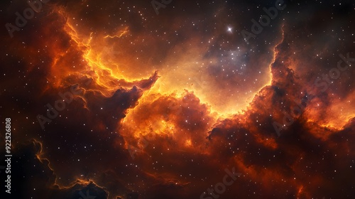 Fiery Cosmic Explosion in the Depths of the Dynamic Universe