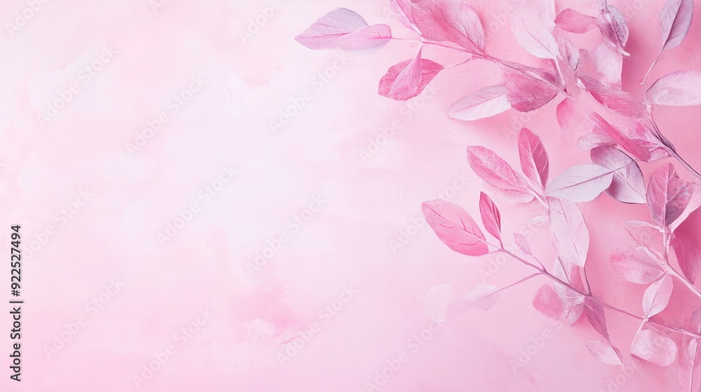 Naklejka premium Soft Pink Floral Background