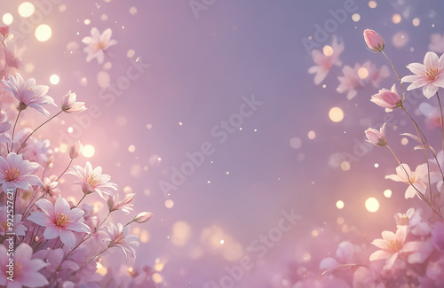 beautiful pastel colour flower and flower petals dreamy background