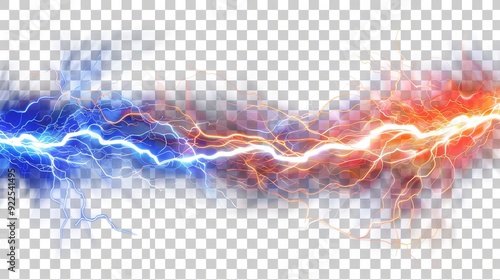 abstract background with thunder lightning isolated