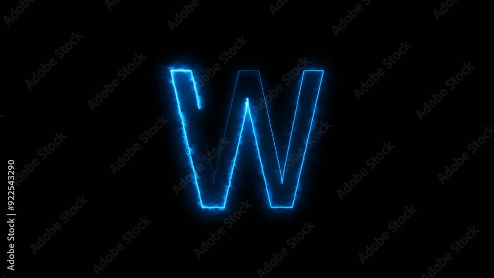 Blue Neon Energy Font Letter Symbol Illustration Background. Blue Neon Energy Font Letter Symbol Illustration Background.