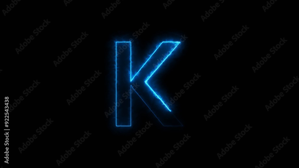 Blue Neon Energy Font Letter Symbol Illustration Background. Blue Neon Energy Font Letter Symbol Illustration Background.