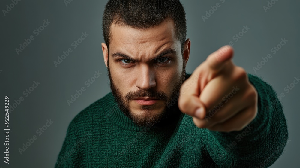 The Man Pointing Angrily The Man Pointing Angrily