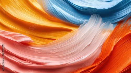 Abstract colorful paint strokes background