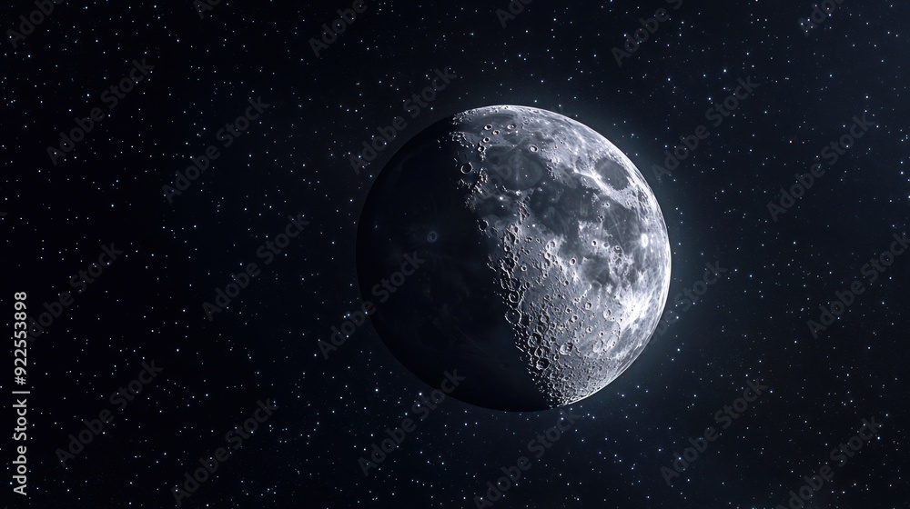 Crescent Moon in the Night Sky Crescent Moon in the Night Sky