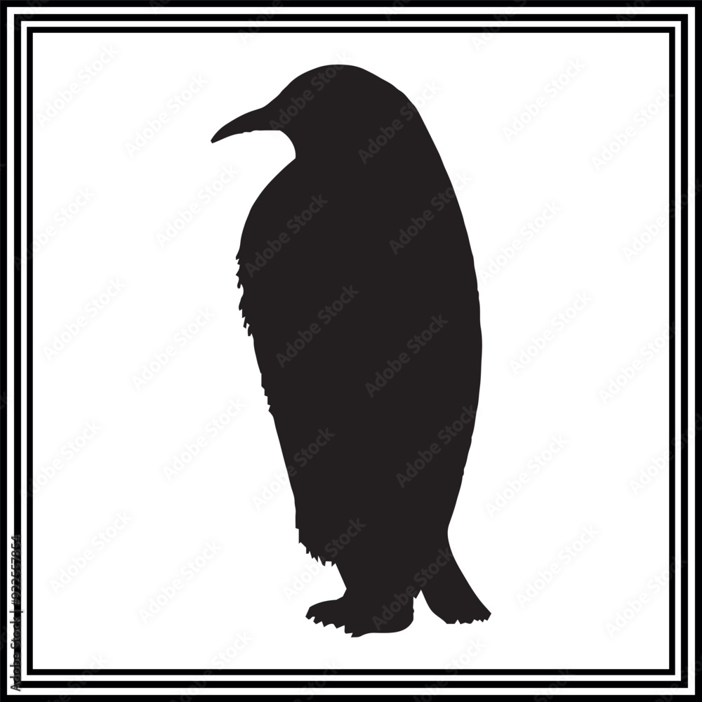 Fototapeta premium Penguin Silhouette.