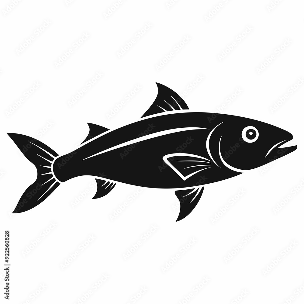 Haddock Black silhouette Haddock Black silhouette