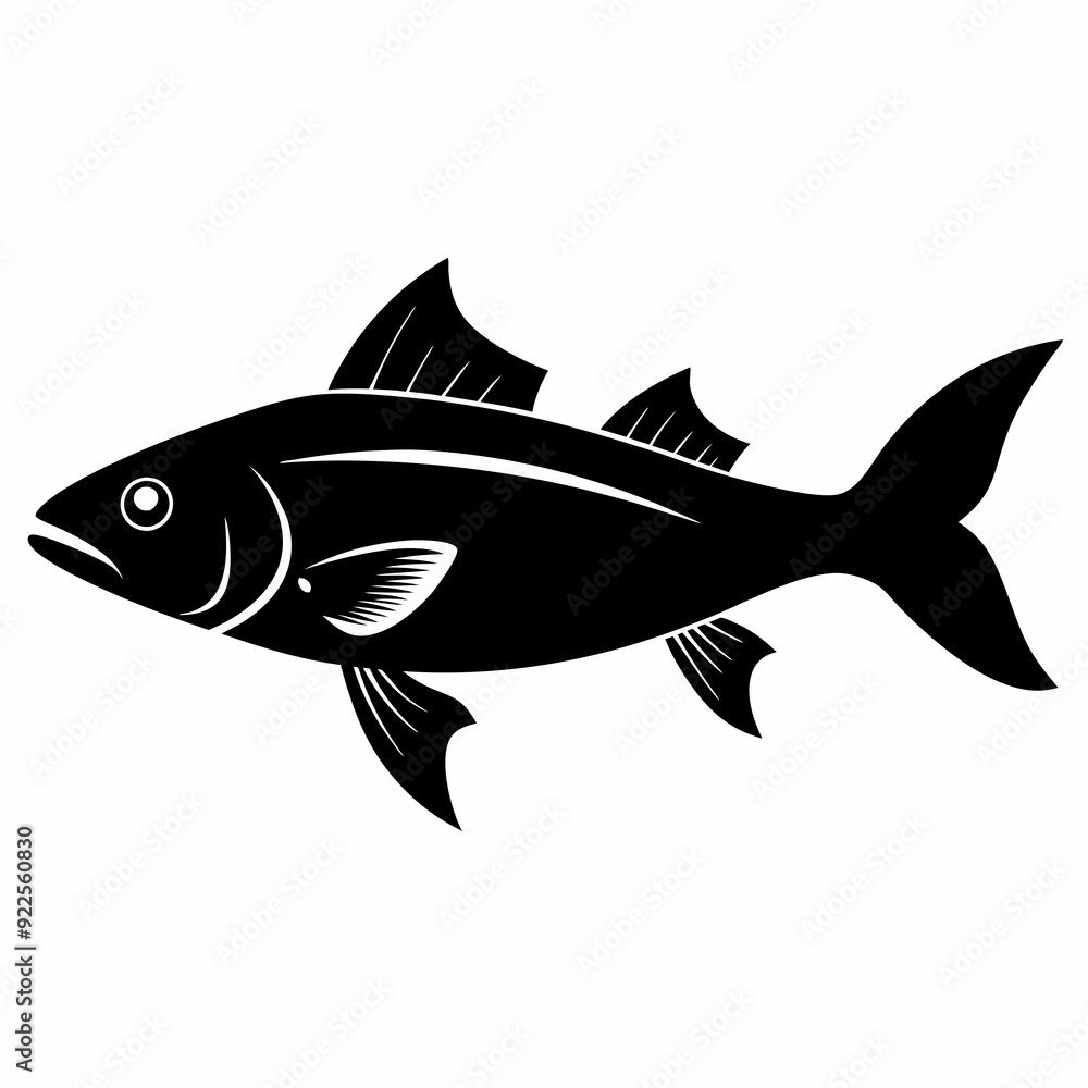 Haddock Black silhouette Haddock Black silhouette