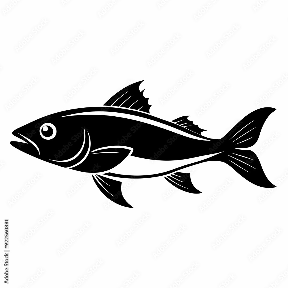 Haddock Black silhouette Haddock Black silhouette
