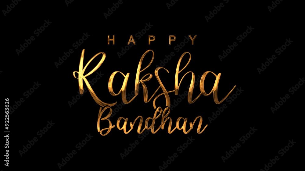 Happy Raksha Bandhan Text Animation on Gold Color. Great for Happy Raksha Bandhan Celebrations, for banner, social media feed wallpaper stories. Happy Raksha Bandhan Text Animation on Gold Color. Great for Happy Raksha Bandhan Celebrations, for banner, social media feed wallpaper stories.