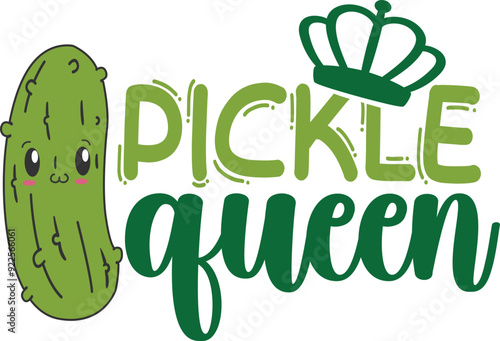 Pickle Queen - Pickles Illustration