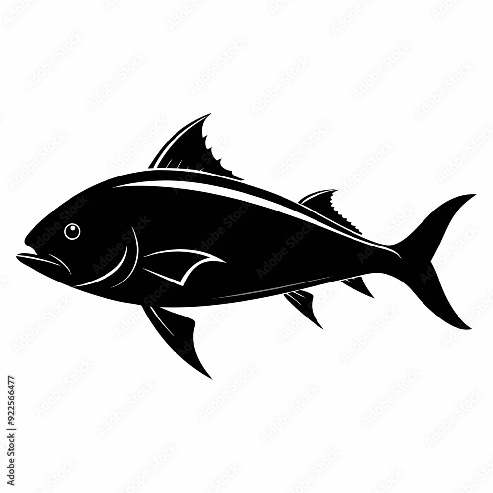 Carp Black silhouette Carp Black silhouette