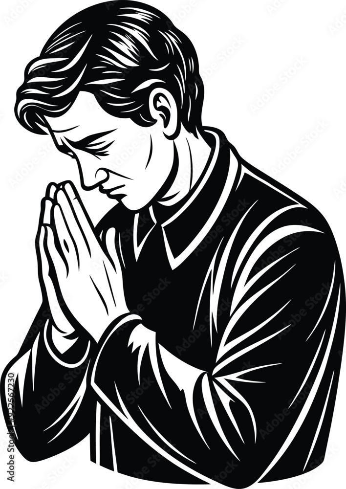 men praying silhouette black and white men praying silhouette black and white