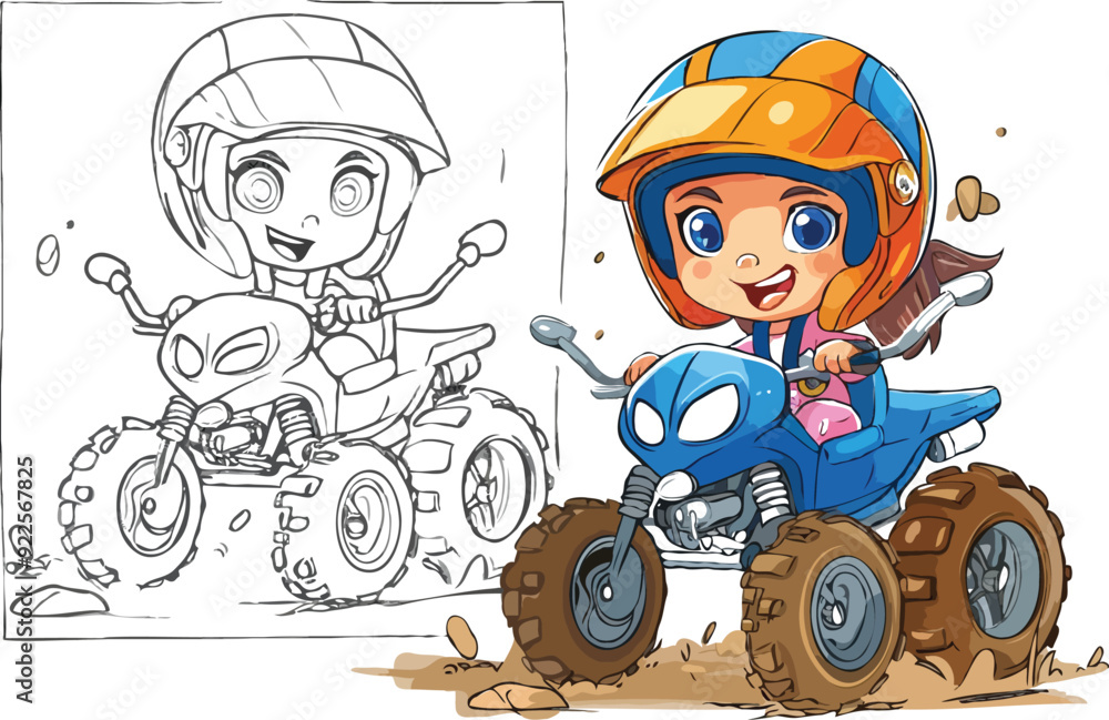 coloring page a simple drawing of baby boy driving vehicle, Coloring book coloring page a simple drawing of baby boy driving vehicle, Coloring book