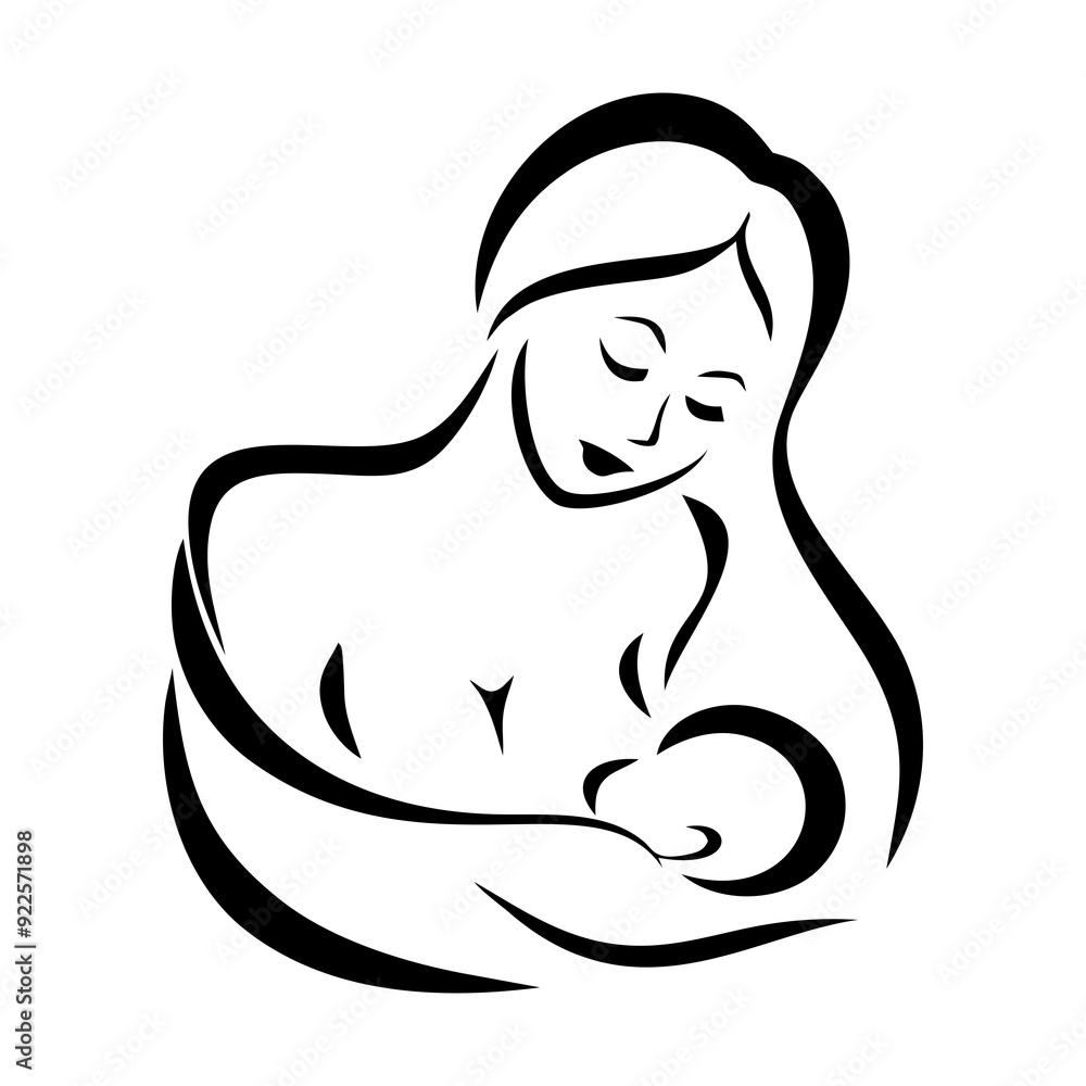 Fototapeta premium mother and baby