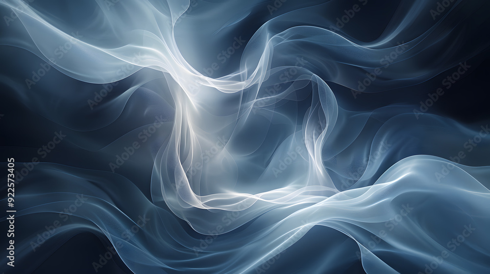 An artistic image capturing a wave of flowing water under a gradient of blue colors An artistic image capturing a wave of flowing water under a gradient of blue colors