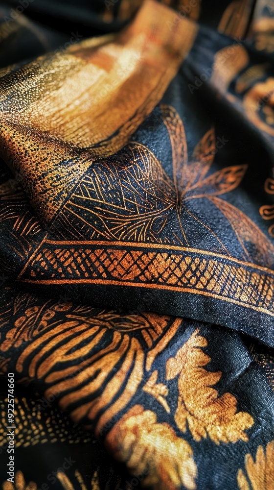 Traditional hand-printing of Thai patterns using natural dyes, emphasizing the artisan's dedication to preserving cultural heritage Traditional hand-printing of Thai patterns using natural dyes, emphasizing the artisan's dedication to preserving cultural heritage