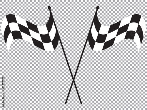 Racing flag icon vector illustration. checkered flag vector .Star symbol and simple black flag icon.