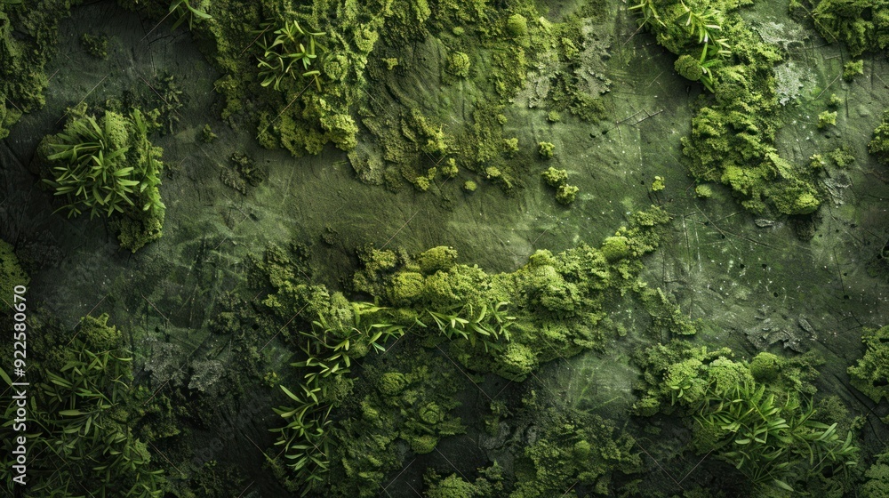 Abstract Moss Green background featuring organic shapes and earthy tones Abstract Moss Green background featuring organic shapes and earthy tones