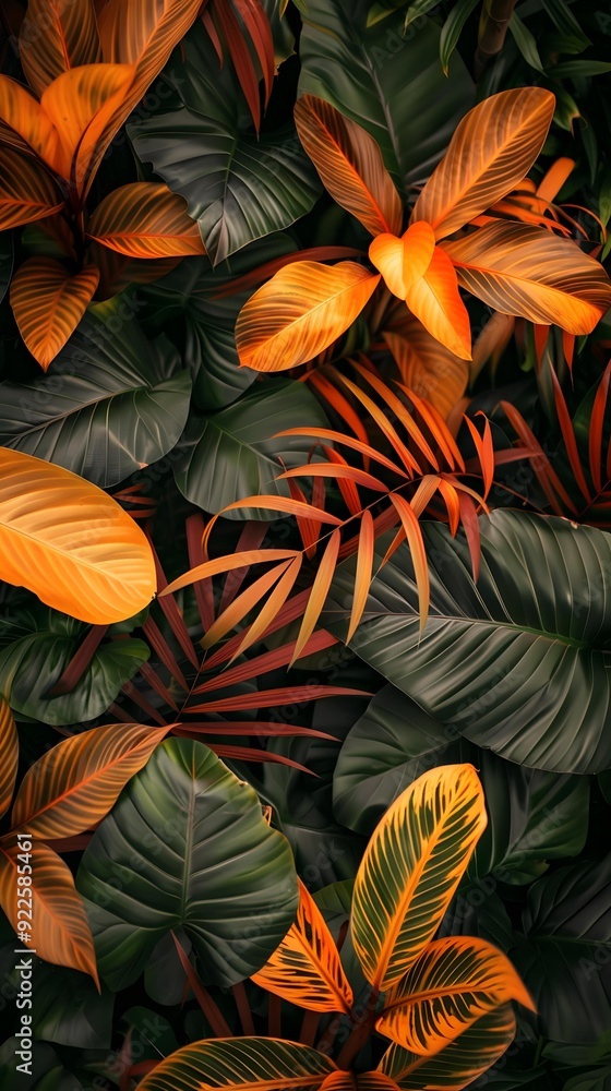 Tropical Leaves Pattern Background Tropical Leaves Pattern Background