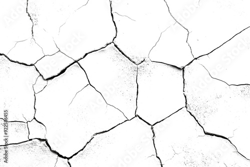 Detailed view of cracked white surface or PNG showcasing weathered texture and patterns