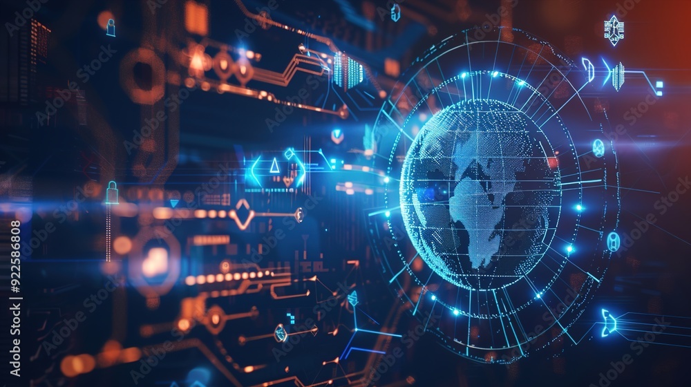 Obraz premium Managing Connectivity in Modern Networks: QoS, Bandwidth Allocation, and Network Monitoring