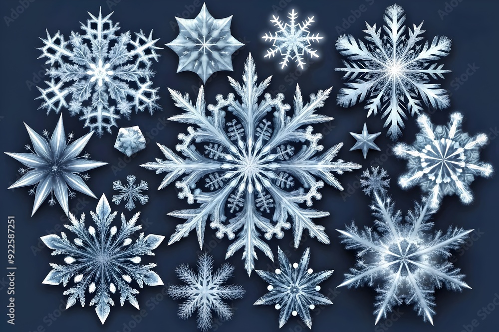 Elegant Intricate Snowflakes Patterns Winter Beauty Frosty Designs Elegant Intricate Snowflakes Patterns Winter Beauty Frosty Designs