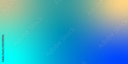 Abstract blurred gradient background in bright colors. Colorful smooth illustration. Vintage Grunge Texture Pattern in Blue yellow and green Tones for Artful Wallpaper. Sweet Multicolor.