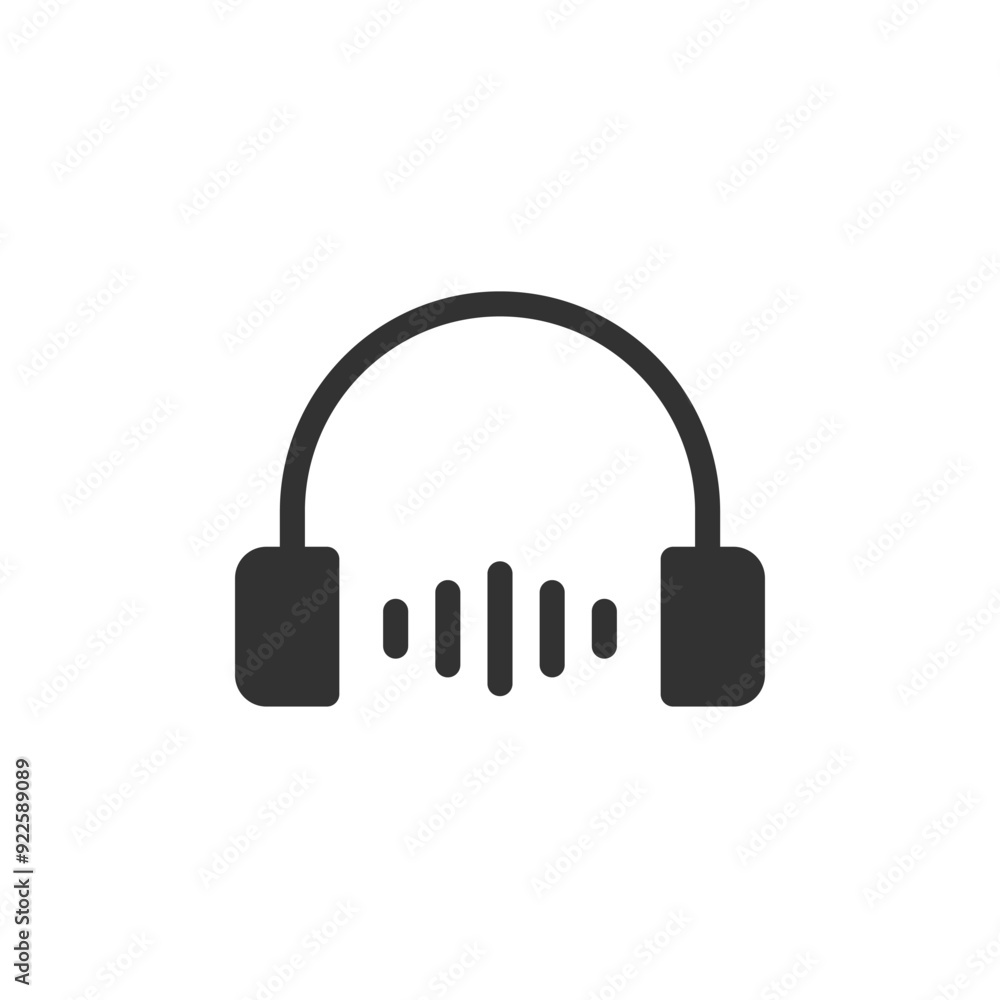 Headphone Sound Icon - Customer Support Icon Headphone Sound Icon - Customer Support Icon