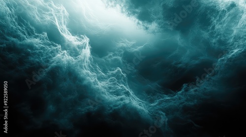 Wallpaper Mural Dark underwater storm with swirling currents and low visibility. Torontodigital.ca