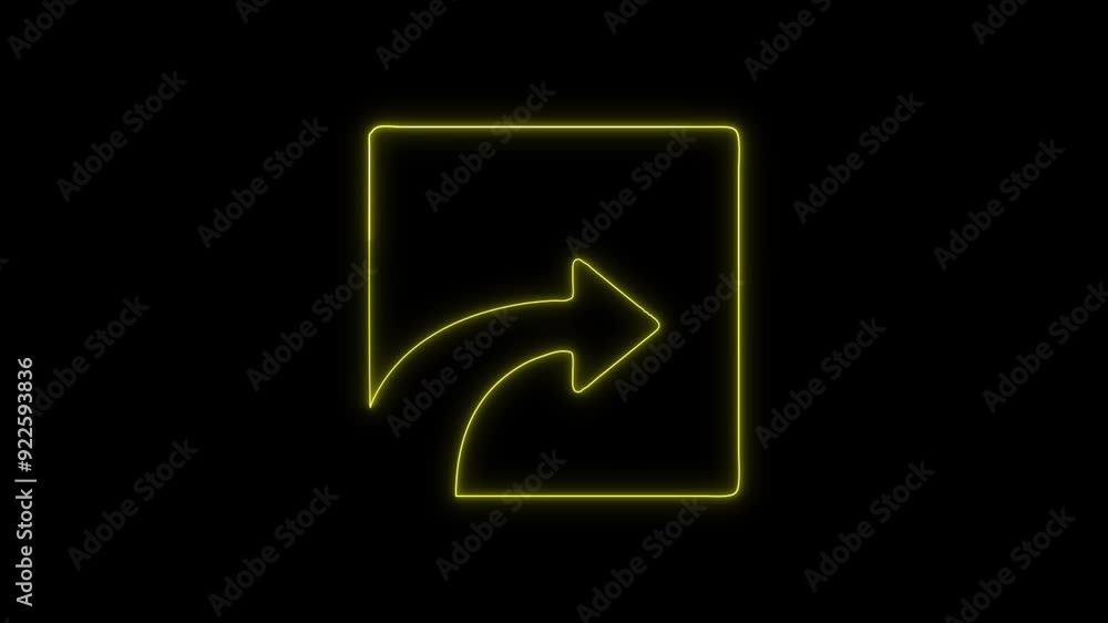 Sharing Files Icon - 4K Animated Design with Linear Symbol on Black Background Sharing Files Icon - 4K Animated Design with Linear Symbol on Black Background