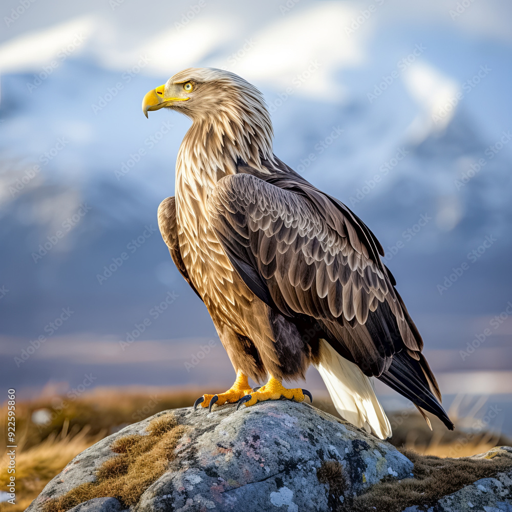 Majestätischer Seeadler in freier Natur, Generative AI