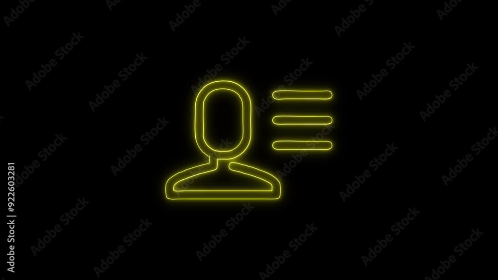 User Options Icon - 4K Animated Design with Linear Symbol on Black Background User Options Icon - 4K Animated Design with Linear Symbol on Black Background