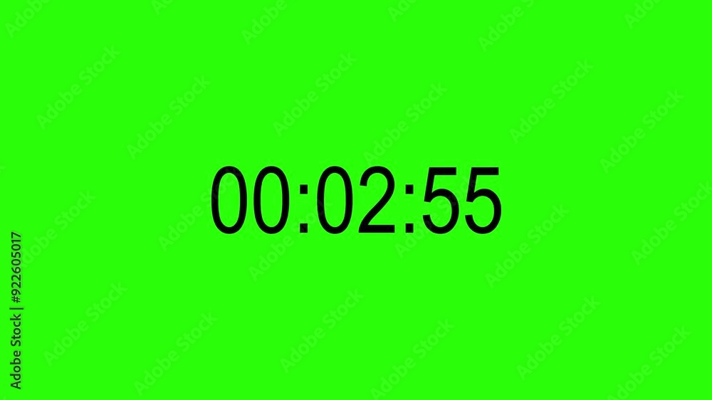 Green screen time countdown Green screen time countdown