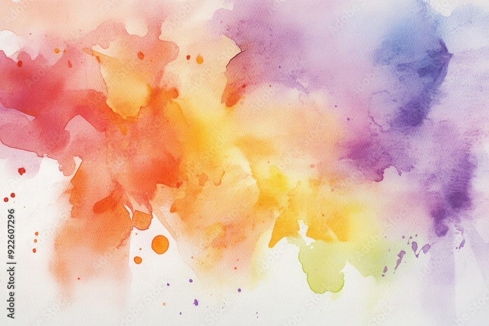 Obraz premium Colorful Abstract Watercolor Painting