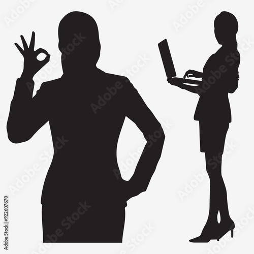 Busines Woman Silhouette