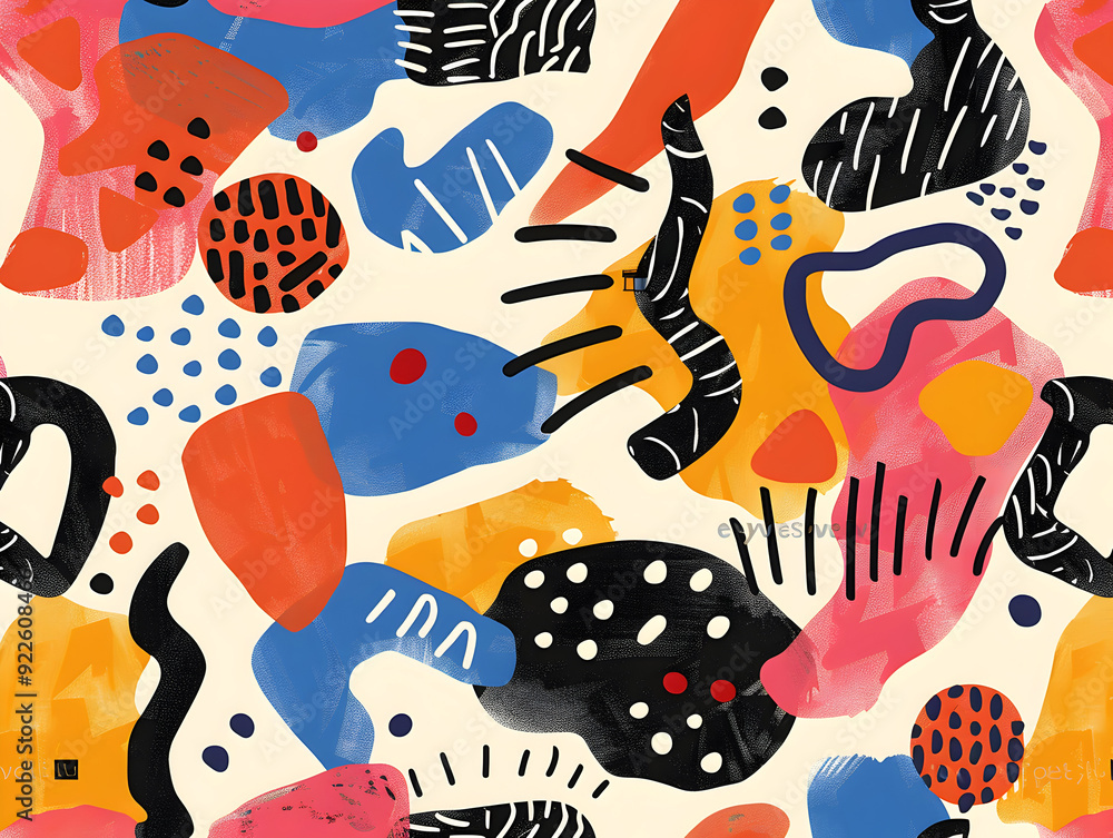 Abstract Geometric Pattern with Vibrant Colors and Dynamic Shapes for Modern Artistic Design Abstract Geometric Pattern with Vibrant Colors and Dynamic Shapes for Modern Artistic Design