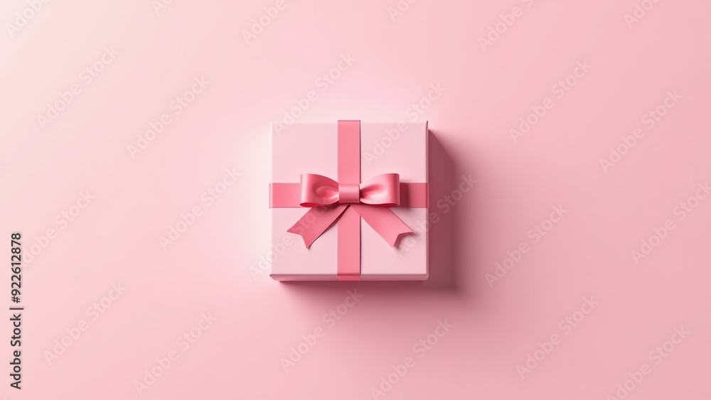 pink gift box with ribbon pink gift box with ribbon