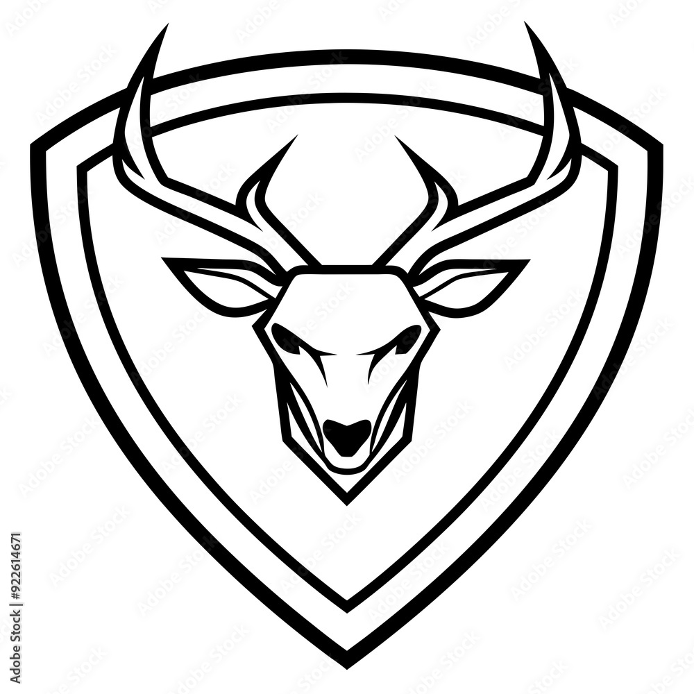 Deer head logo art vector illustration Deer head logo art vector illustration