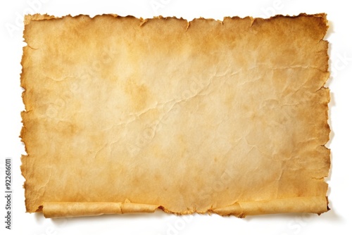 A vintage parchment paper roll, aged and worn, symbolizes history, tradition, secrecy, and old stories, offering a touch of nostalgia and intrigue.