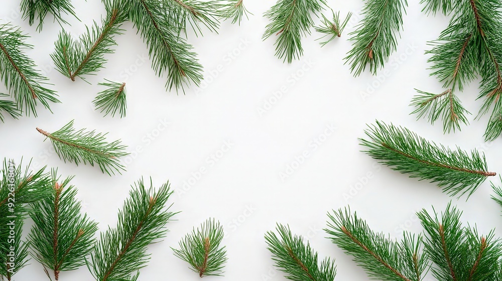 green branches of spruce on a light background. new year 's christmas tree green branches of spruce on a light background. new year 's christmas tree