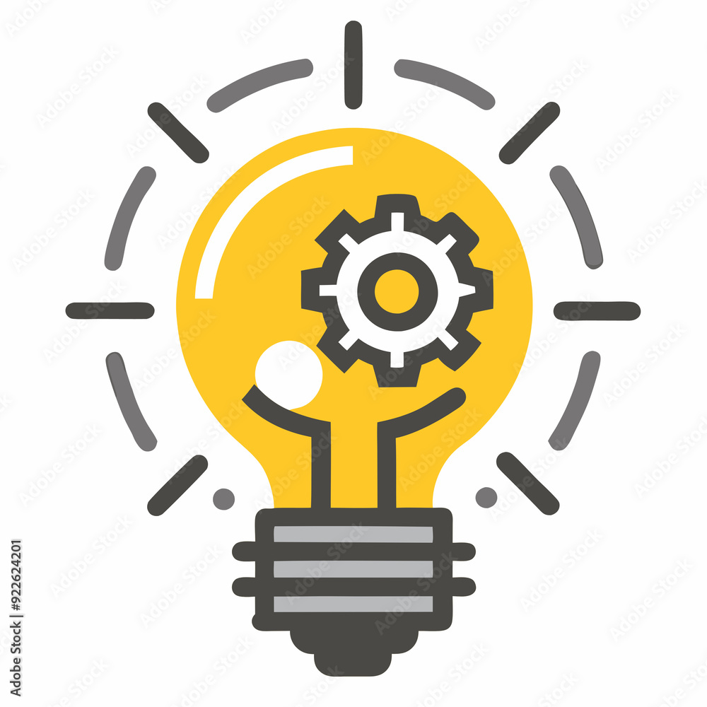 Light bulb with gears symbolizing innovation and creative ideas Light bulb with gears symbolizing innovation and creative ideas