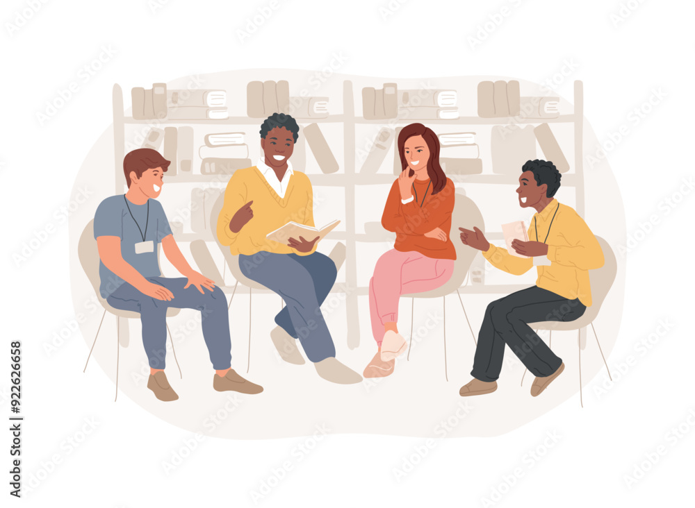 Seminar isolated cartoon vector illustrations.
