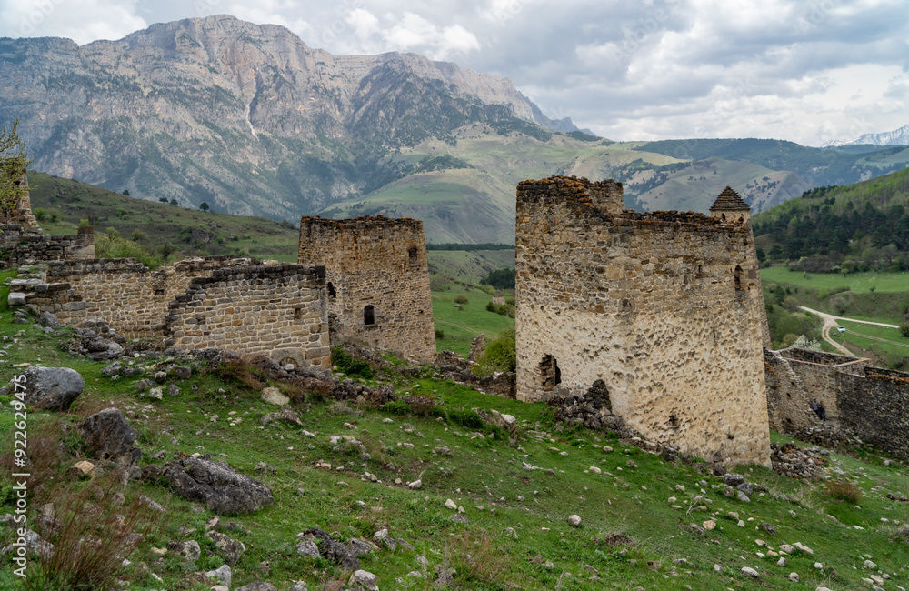 Fototapeta premium ruins of fortresses in the mountains