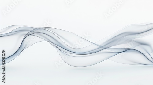 A long, blue and white wave of smoke