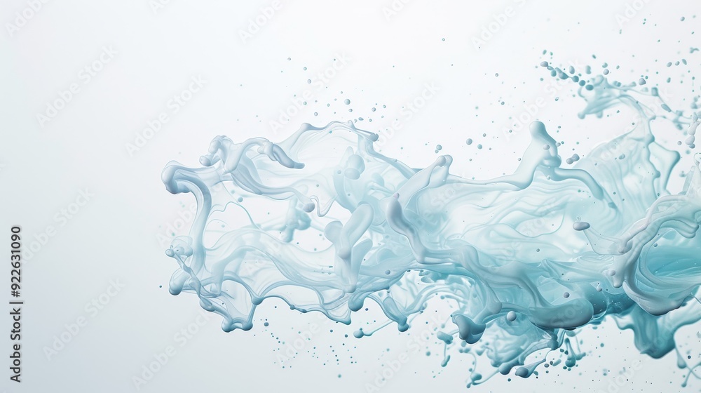 The image is a blue and white swirl of smoke The image is a blue and white swirl of smoke