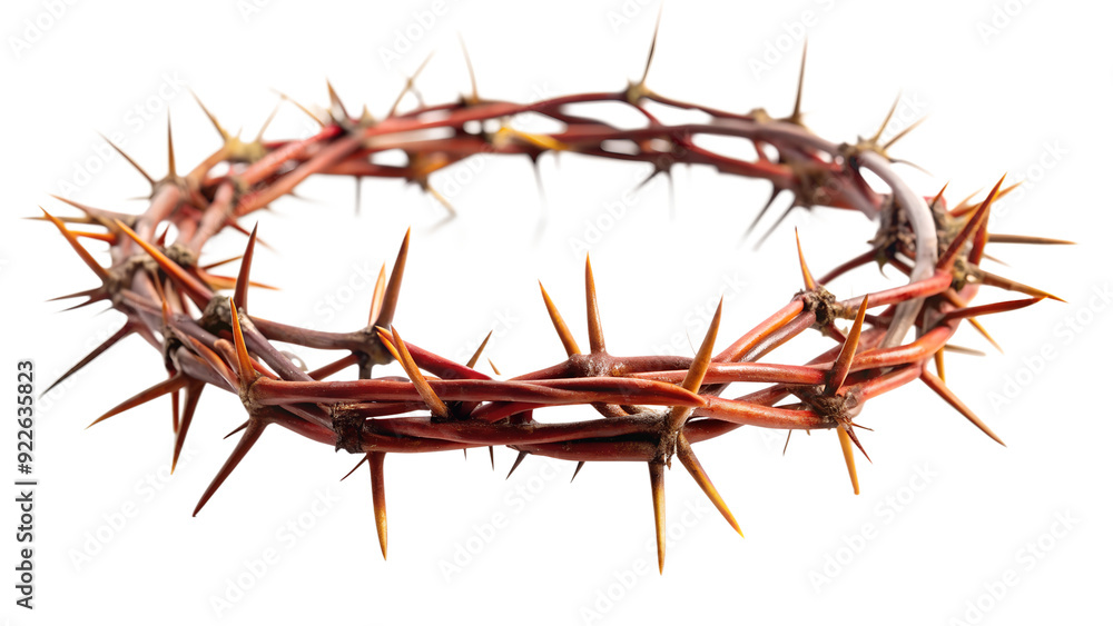 Obraz premium crown of thorns on transparent background, AI Generative
